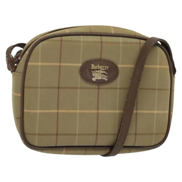 Burberry Handbags - Burberrys Nova Check Shoulder Bag Canvas Beige Auth bs27696
